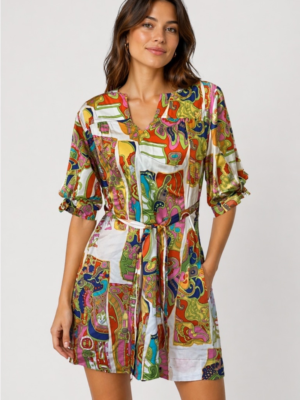 Trina Turk Vintage Pullover Dress Sz 12